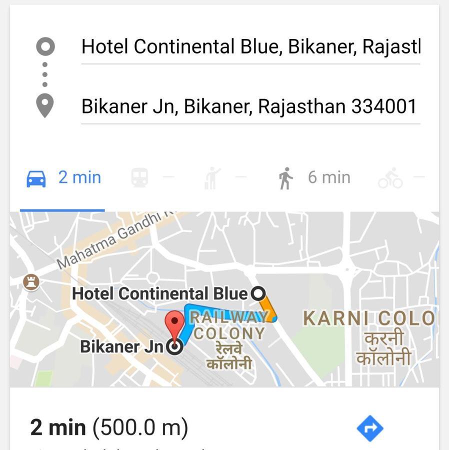 Hotel Continental Blue Bikaner Eksteriør billede